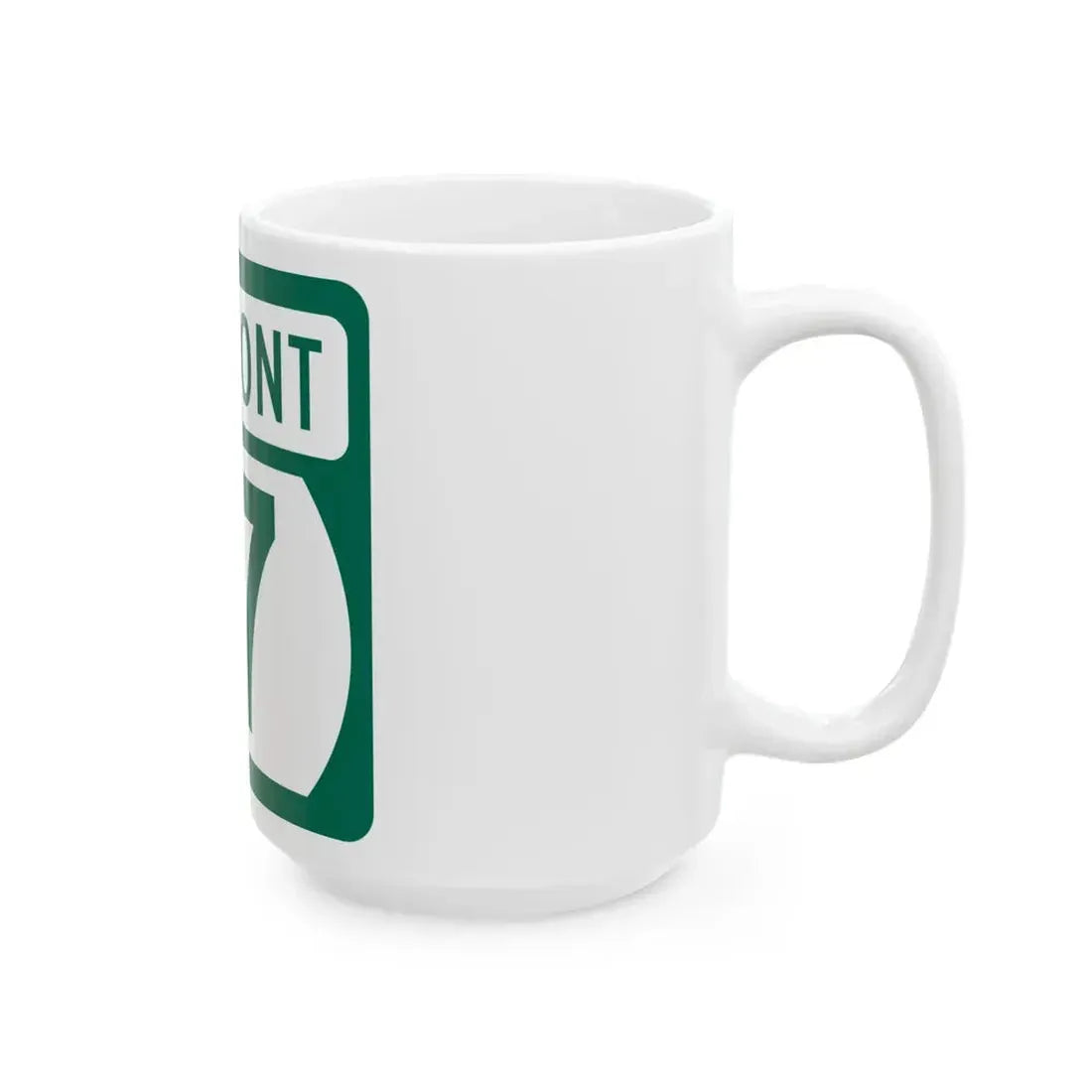 Vermont 17 (Vermont) (Road Sign) White Coffee Mug - Go Mug Yourself