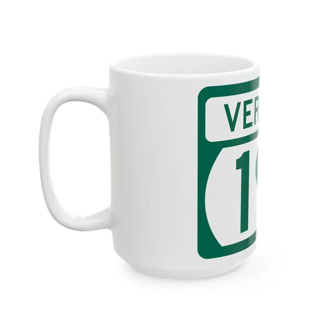 Vermont 191 (Vermont) (Road Sign) White Coffee Mug - Go Mug Yourself