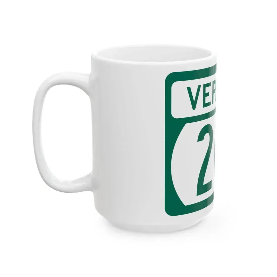 Vermont 207 (Vermont) (Road Sign) White Coffee Mug - Go Mug Yourself