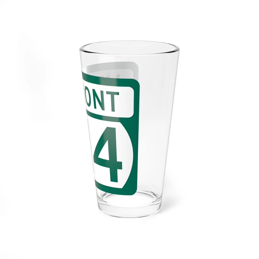 Vermont 214 (Vermont) (Road Sign) Pint Glss 16oz - Go Mug Yourself