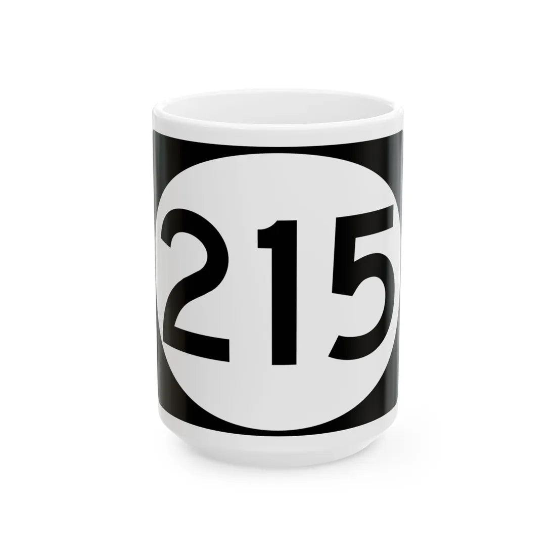 Vermont 215 town (Vermont) (Road Sign) White Coffee Mug 15oz - Go Mug Yourself