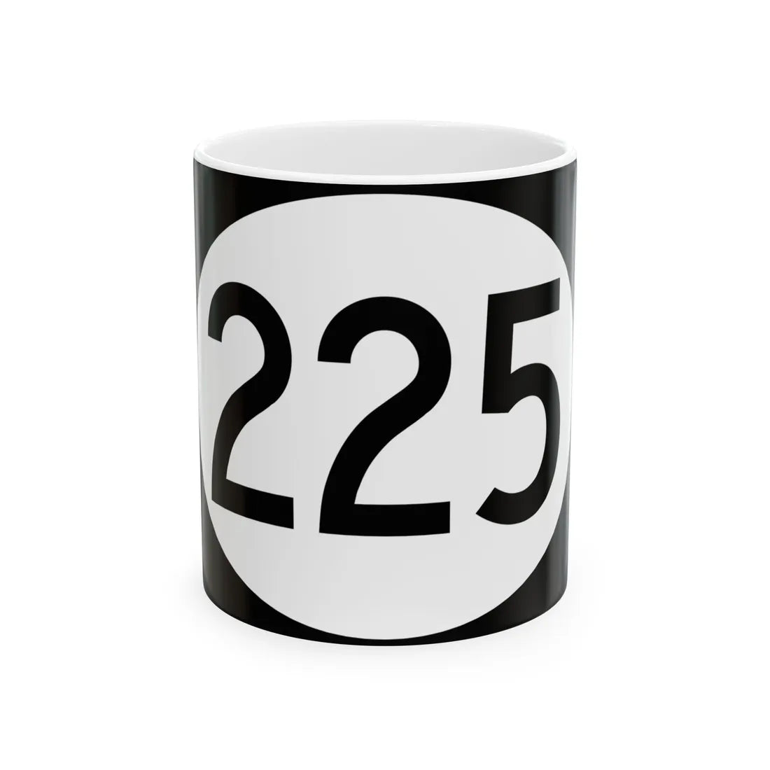 Vermont 225 town (Vermont) (Road Sign) White Coffee Mug 11oz - Go Mug Yourself