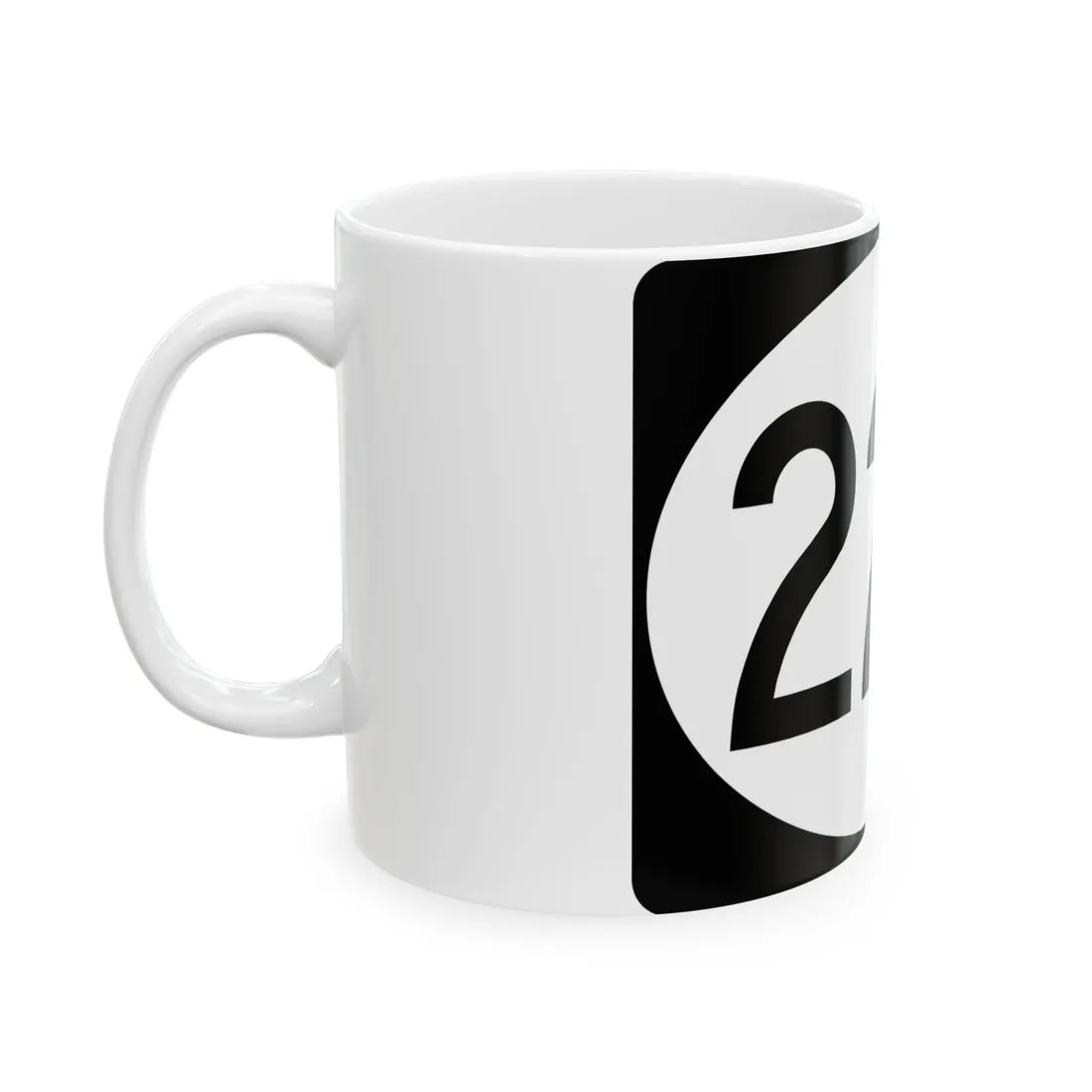 Vermont 225 town (Vermont) (Road Sign) White Coffee Mug - Go Mug Yourself
