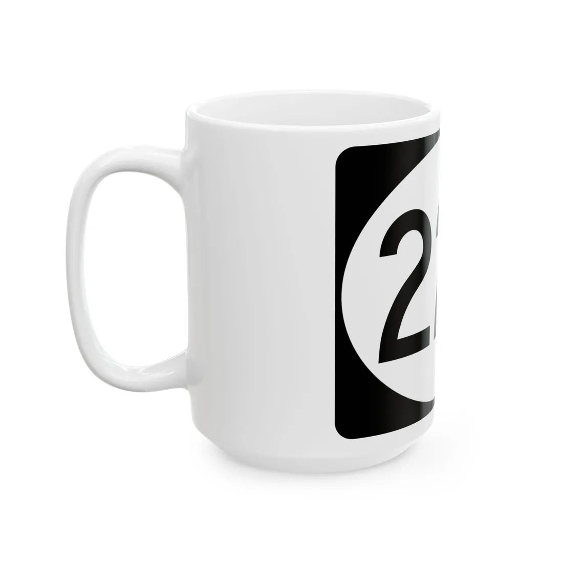 Vermont 225 town (Vermont) (Road Sign) White Coffee Mug - Go Mug Yourself