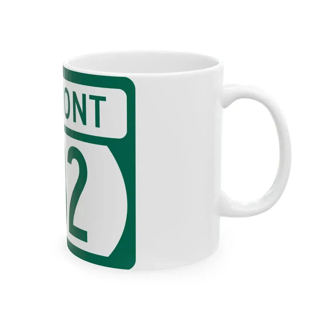 Vermont 232 (Vermont) (Road Sign) White Coffee Mug - Go Mug Yourself