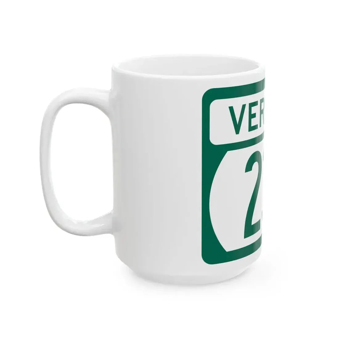 Vermont 232 (Vermont) (Road Sign) White Coffee Mug - Go Mug Yourself