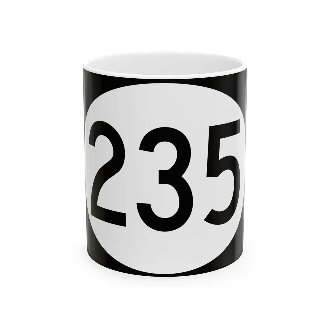 Vermont 235 town (Vermont) (Road Sign) White Coffee Mug 11oz - Go Mug Yourself