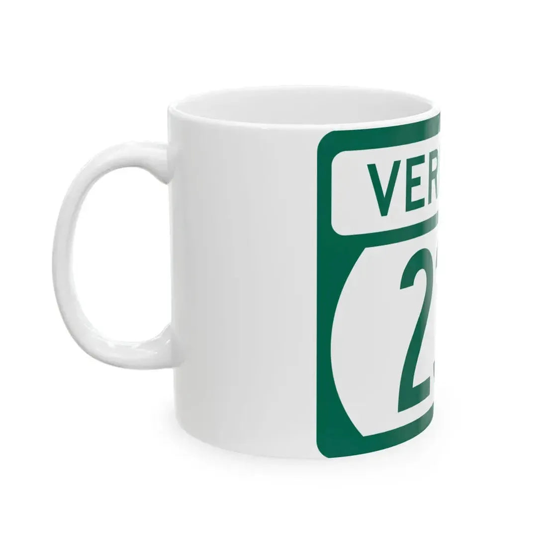 Vermont 236 (Vermont) (Road Sign) White Coffee Mug - Go Mug Yourself