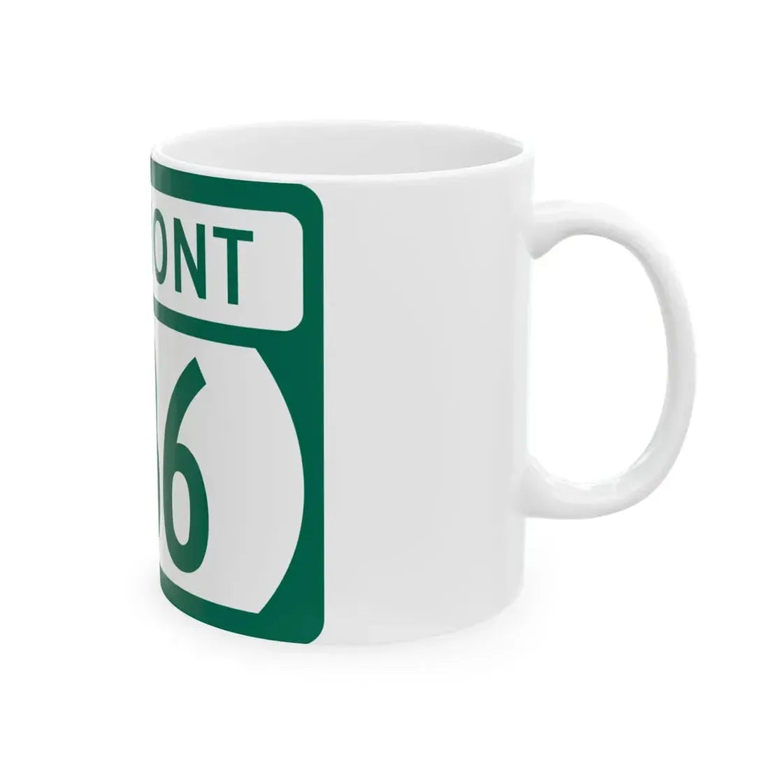 Vermont 236 (Vermont) (Road Sign) White Coffee Mug - Go Mug Yourself
