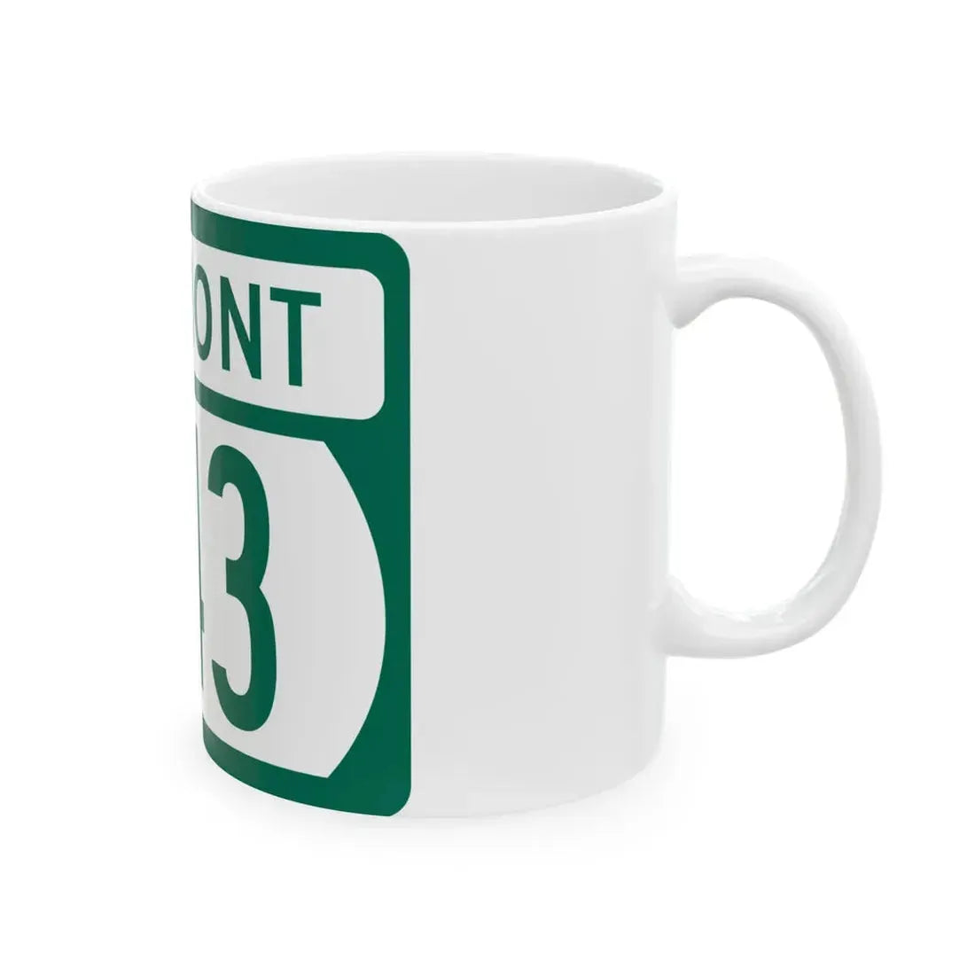 Vermont 243 (Vermont) (Road Sign) White Coffee Mug - Go Mug Yourself