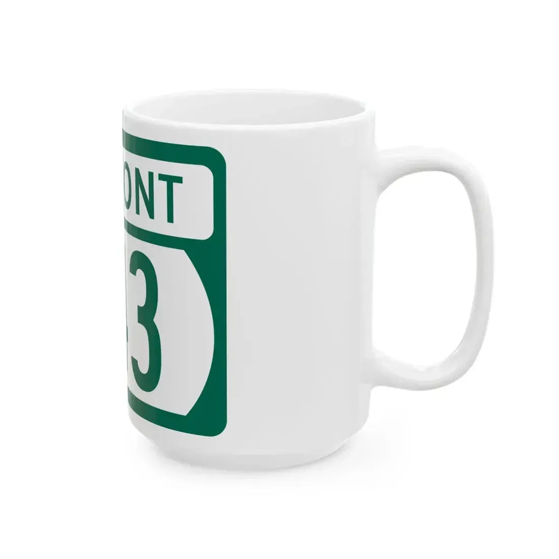 Vermont 243 (Vermont) (Road Sign) White Coffee Mug - Go Mug Yourself