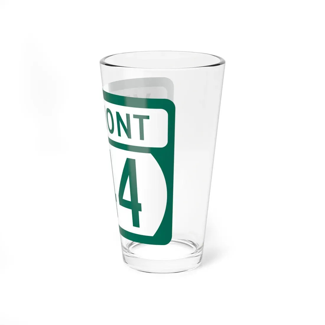 Vermont 244 (Vermont) (Road Sign) Pint Glass 16oz - Go Mug Yourself