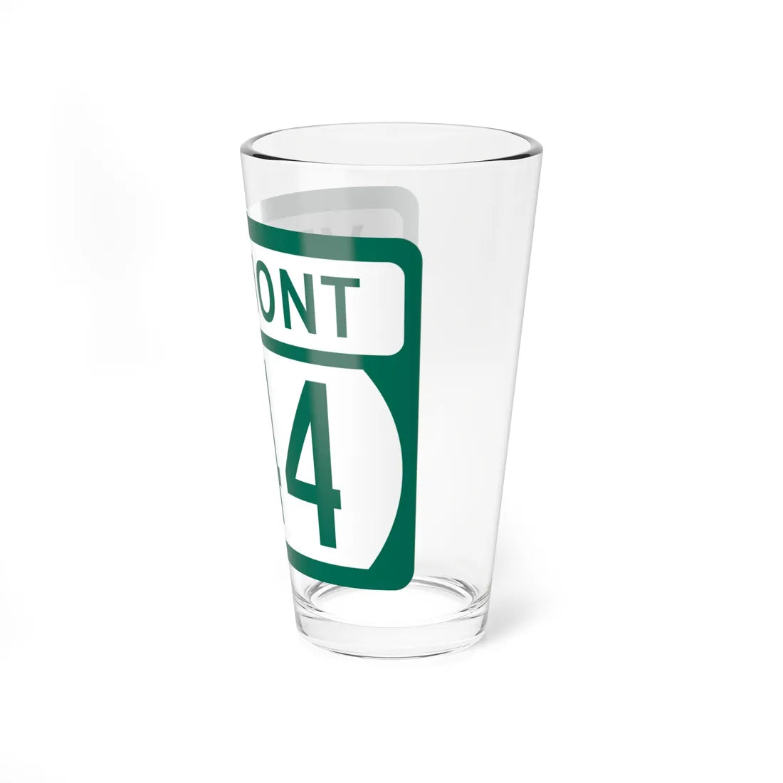 Vermont 244 (Vermont) (Road Sign) Pint Glss 16oz - Go Mug Yourself