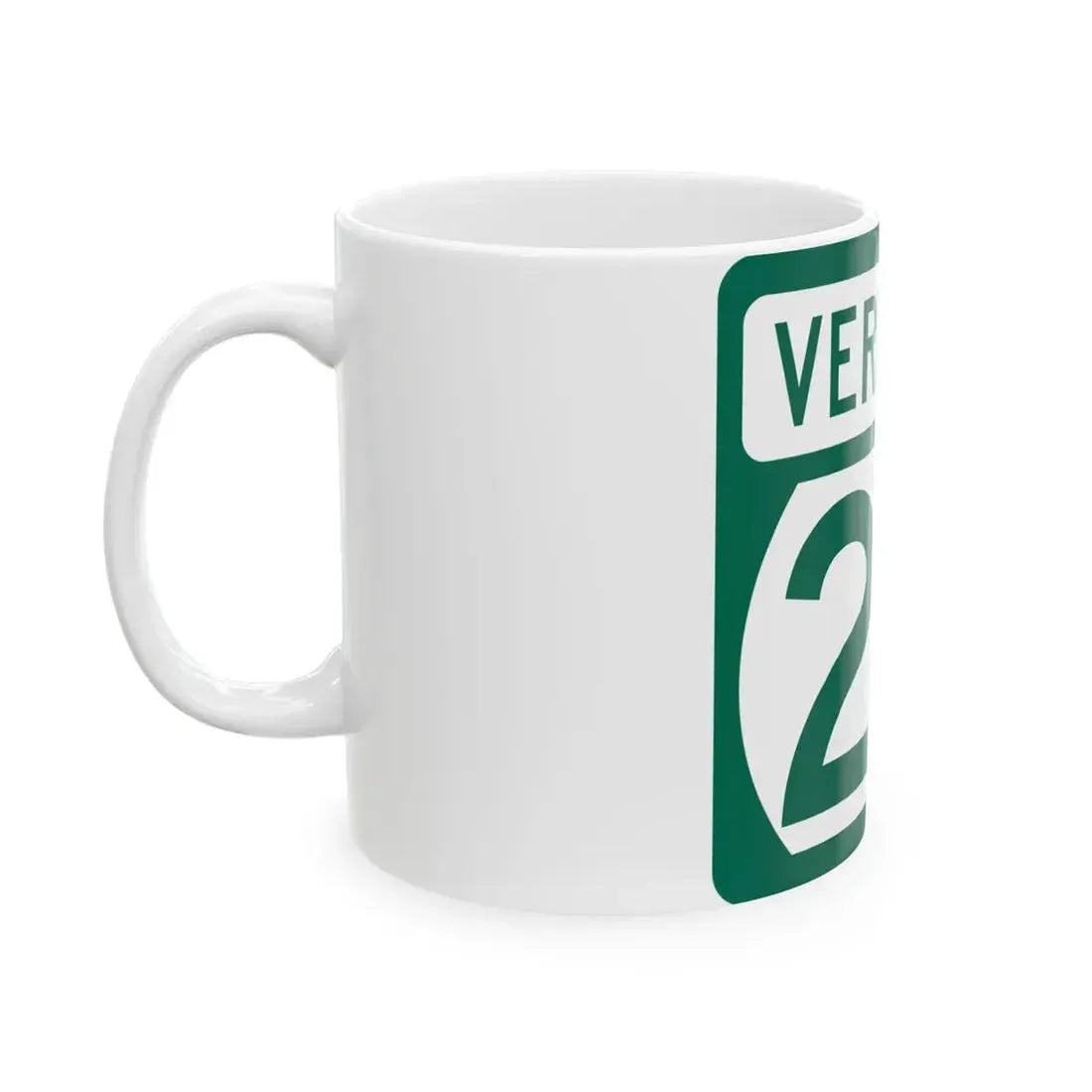 Vermont 26 (Vermont) (Road Sign) White Coffee Mug - Go Mug Yourself