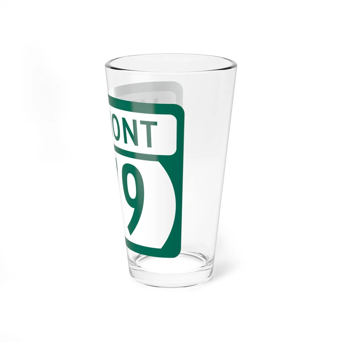 Vermont 279 (Vermont) (Road Sign) Pint Glss 16oz - Go Mug Yourself