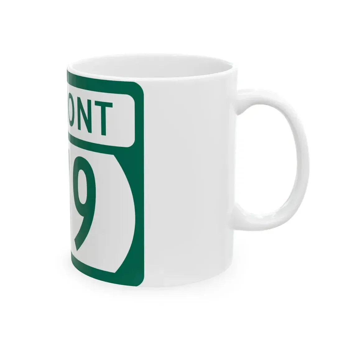 Vermont 279 (Vermont) (Road Sign) White Coffee Mug - Go Mug Yourself