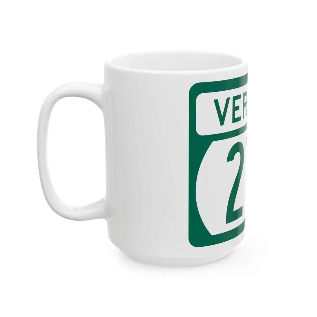 Vermont 279 (Vermont) (Road Sign) White Coffee Mug - Go Mug Yourself