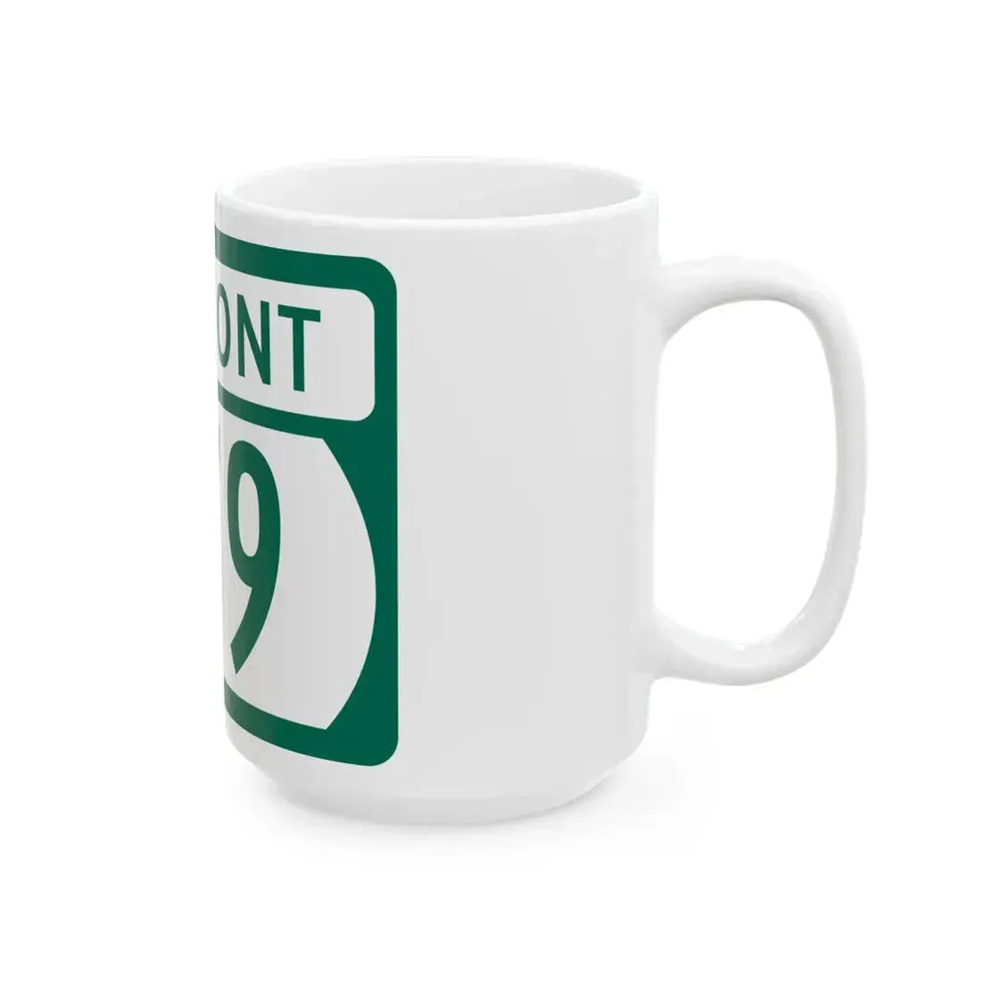 Vermont 279 (Vermont) (Road Sign) White Coffee Mug - Go Mug Yourself