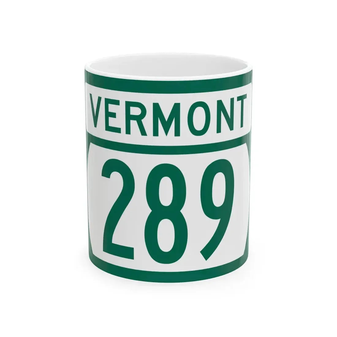 Vermont 289 (Vermont) (Road Sign) White Coffee Mug 11oz - Go Mug Yourself