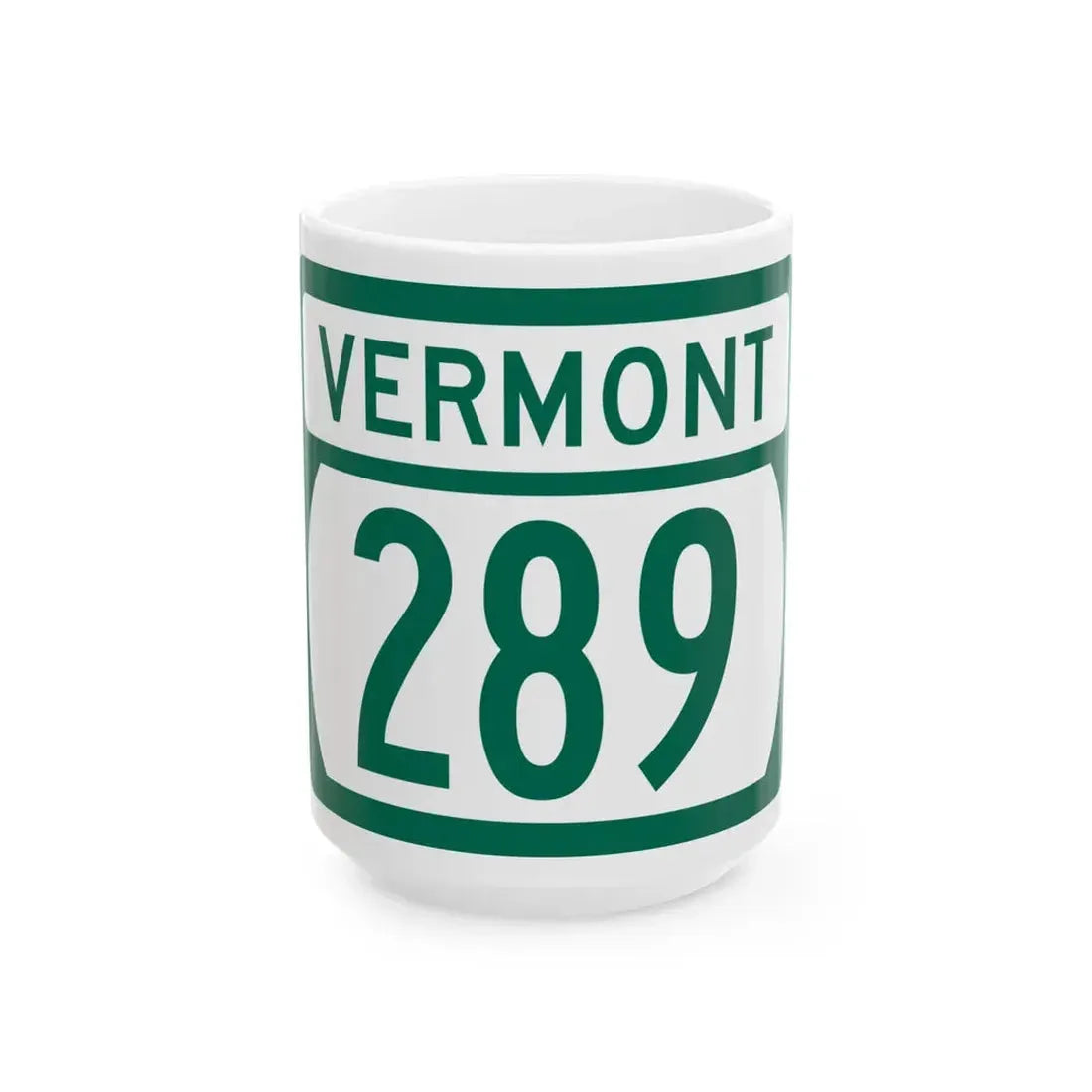 Vermont 289 (Vermont) (Road Sign) White Coffee Mug 15oz - Go Mug Yourself