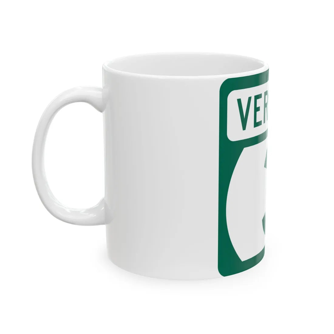 Vermont 3 (Vermont) (Road Sign) White Coffee Mug - Go Mug Yourself