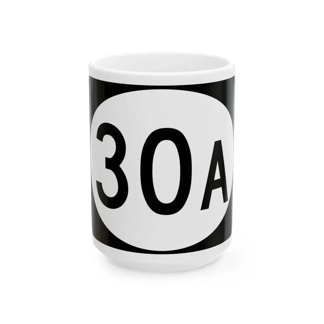 Vermont 30A (Vermont) (Road Sign) White Coffee Mug 15oz - Go Mug Yourself