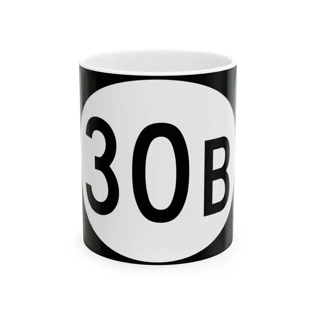 Vermont 30B (Vermont) (Road Sign) White Coffee Mug 11oz - Go Mug Yourself