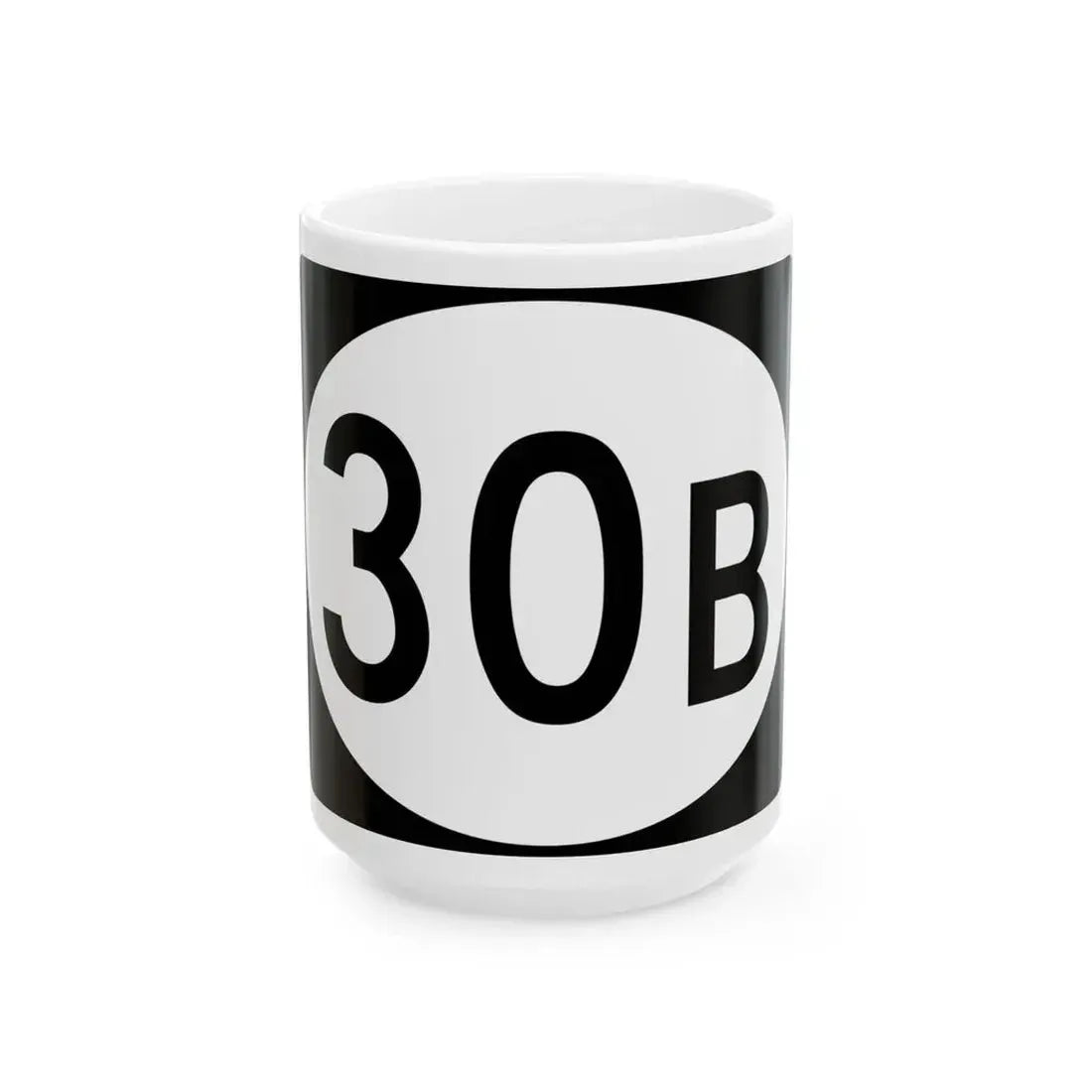 Vermont 30B (Vermont) (Road Sign) White Coffee Mug 15oz - Go Mug Yourself