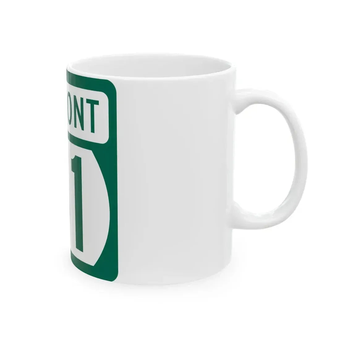 Vermont 31 (Vermont) (Road Sign) White Coffee Mug - Go Mug Yourself
