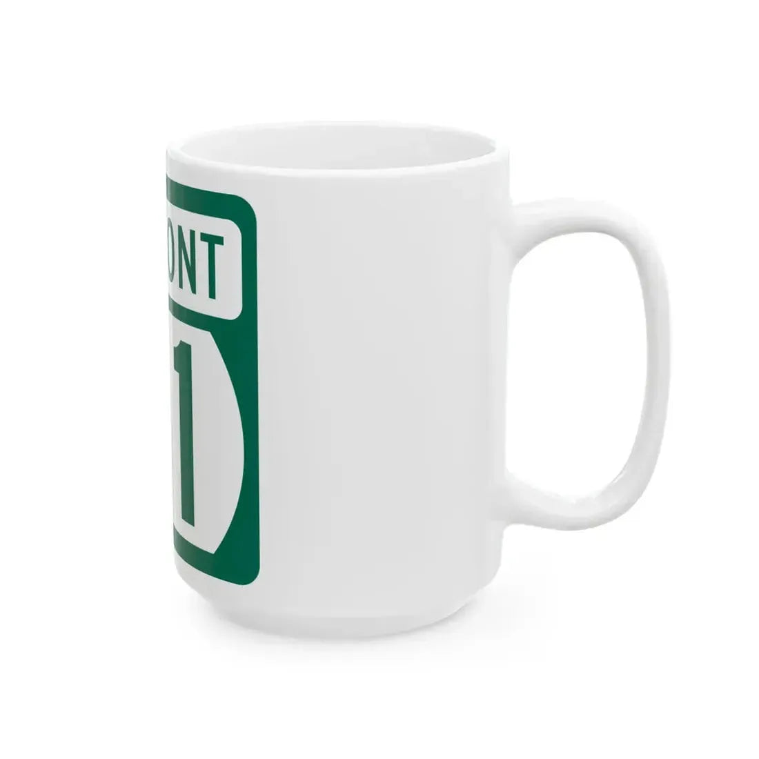 Vermont 31 (Vermont) (Road Sign) White Coffee Mug - Go Mug Yourself