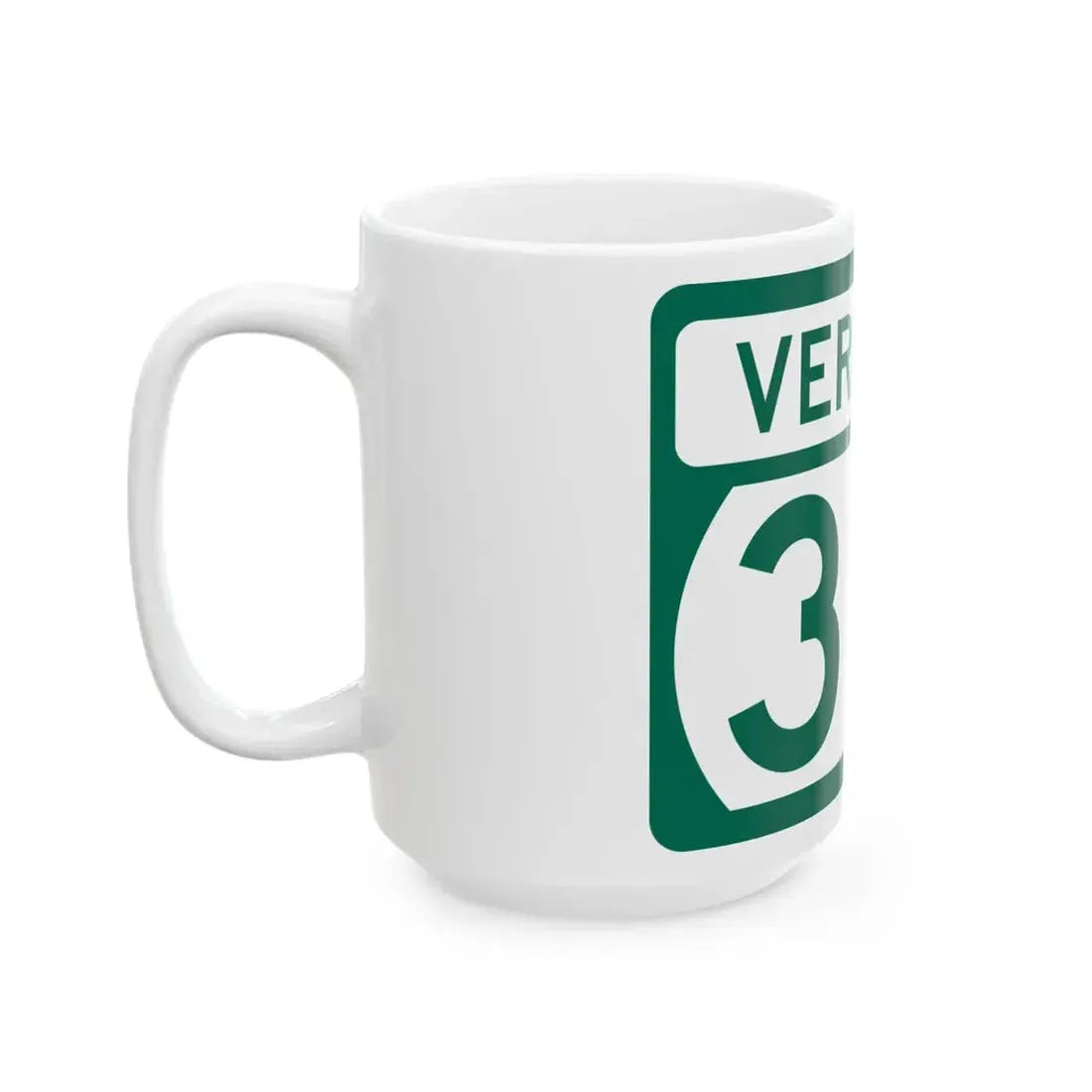 Vermont 313 (Vermont) (Road Sign) White Coffee Mug - Go Mug Yourself