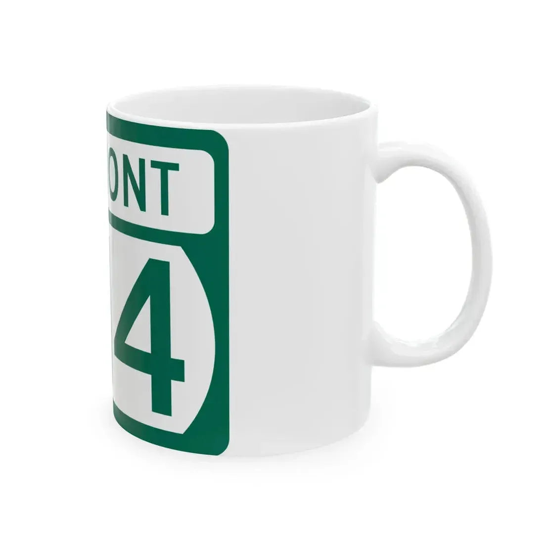 Vermont 314 (Vermont) (Road Sign) White Coffee Mug - Go Mug Yourself