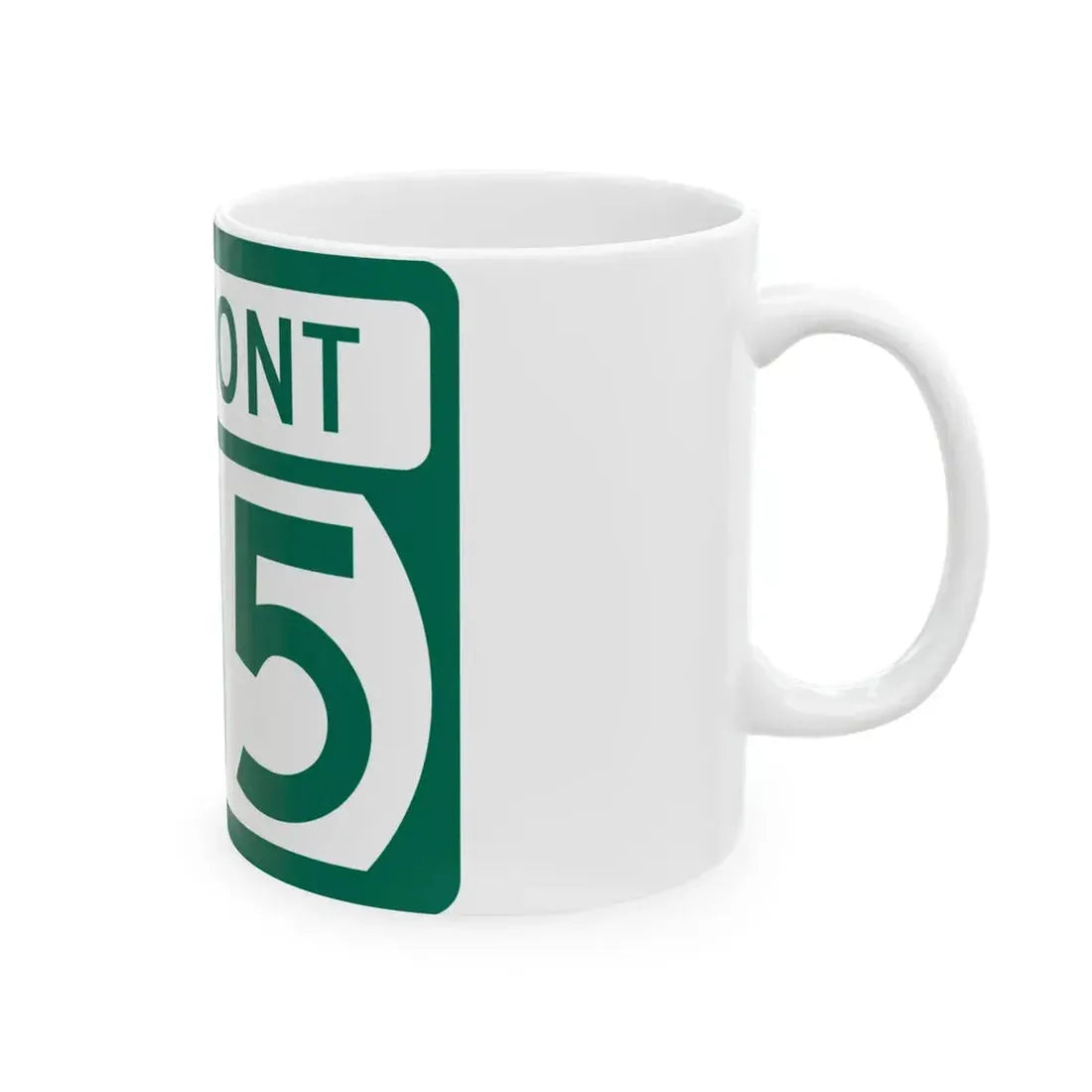 Vermont 315 (Vermont) (Road Sign) White Coffee Mug - Go Mug Yourself