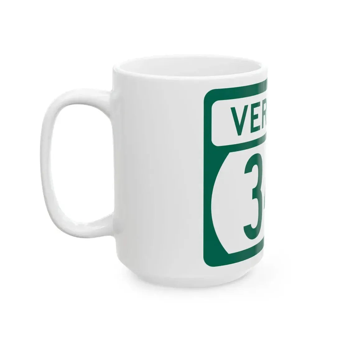 Vermont 346 (Vermont) (Road Sign) White Coffee Mug - Go Mug Yourself