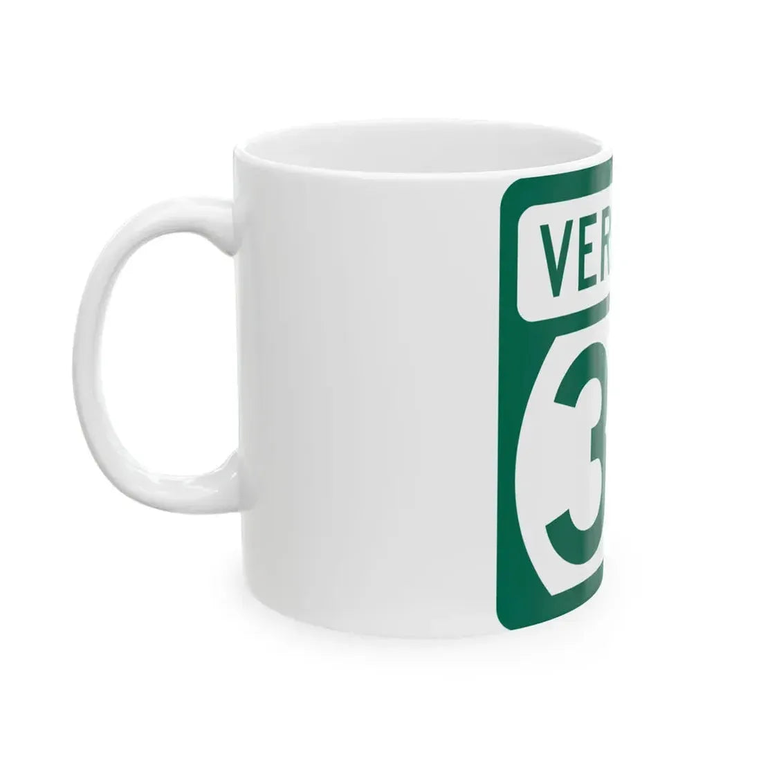Vermont 35 (Vermont) (Road Sign) White Coffee Mug - Go Mug Yourself