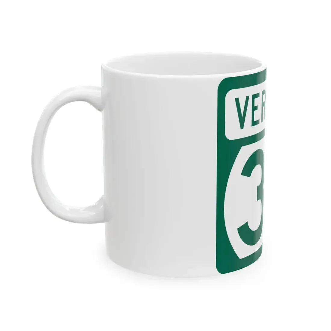 Vermont 36 (Vermont) (Road Sign) White Coffee Mug - Go Mug Yourself