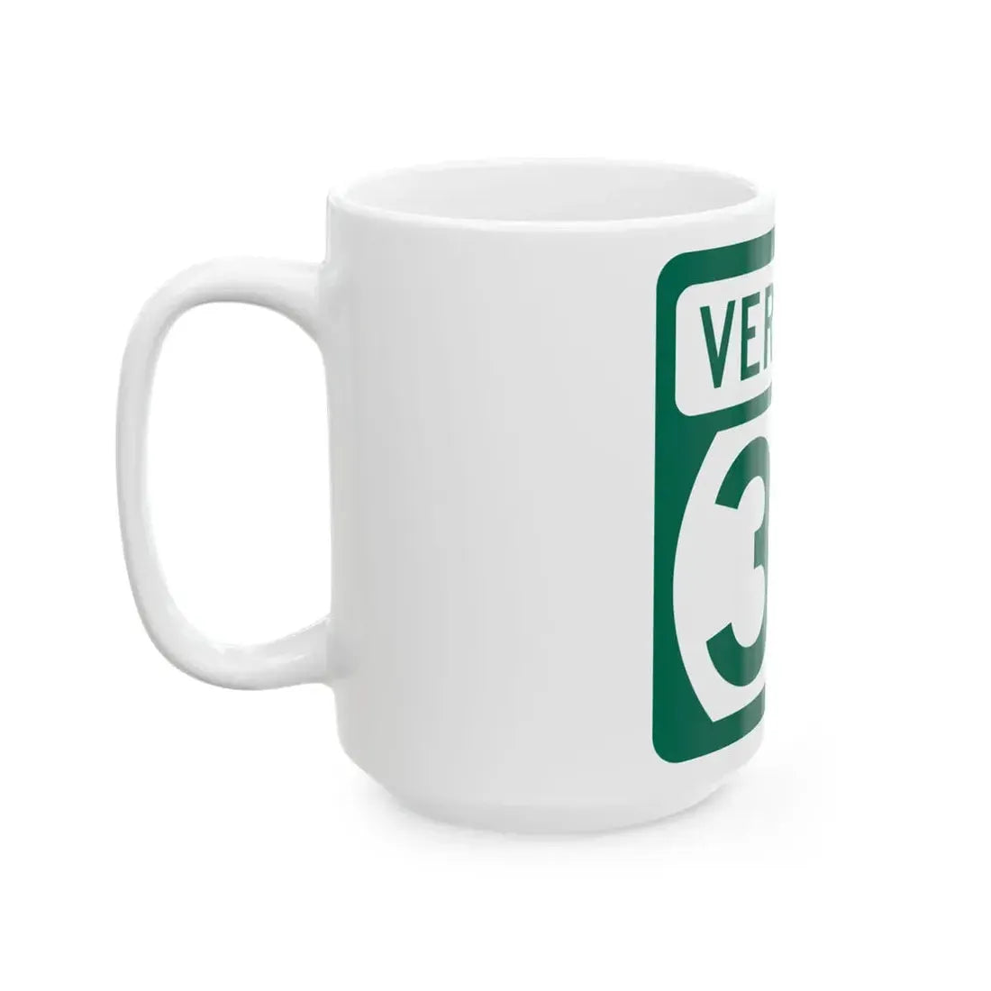Vermont 36 (Vermont) (Road Sign) White Coffee Mug - Go Mug Yourself