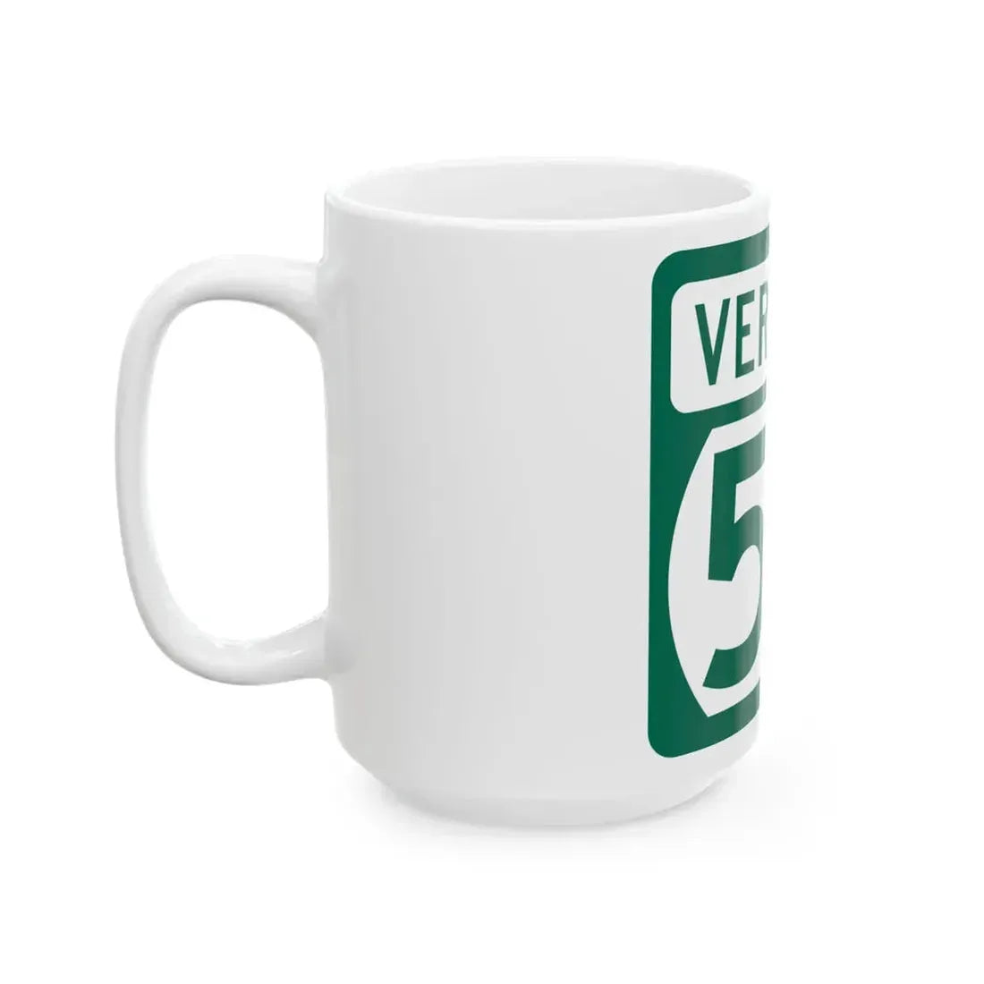 Vermont 53 (Vermont) (Road Sign) White Coffee Mug - Go Mug Yourself
