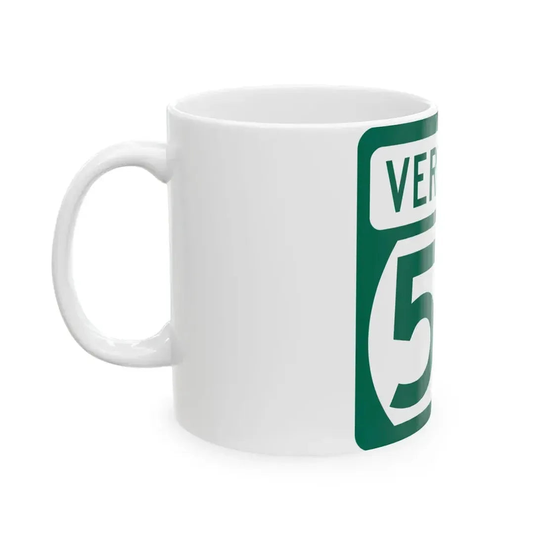 Vermont 58 (Vermont) (Road Sign) White Coffee Mug - Go Mug Yourself