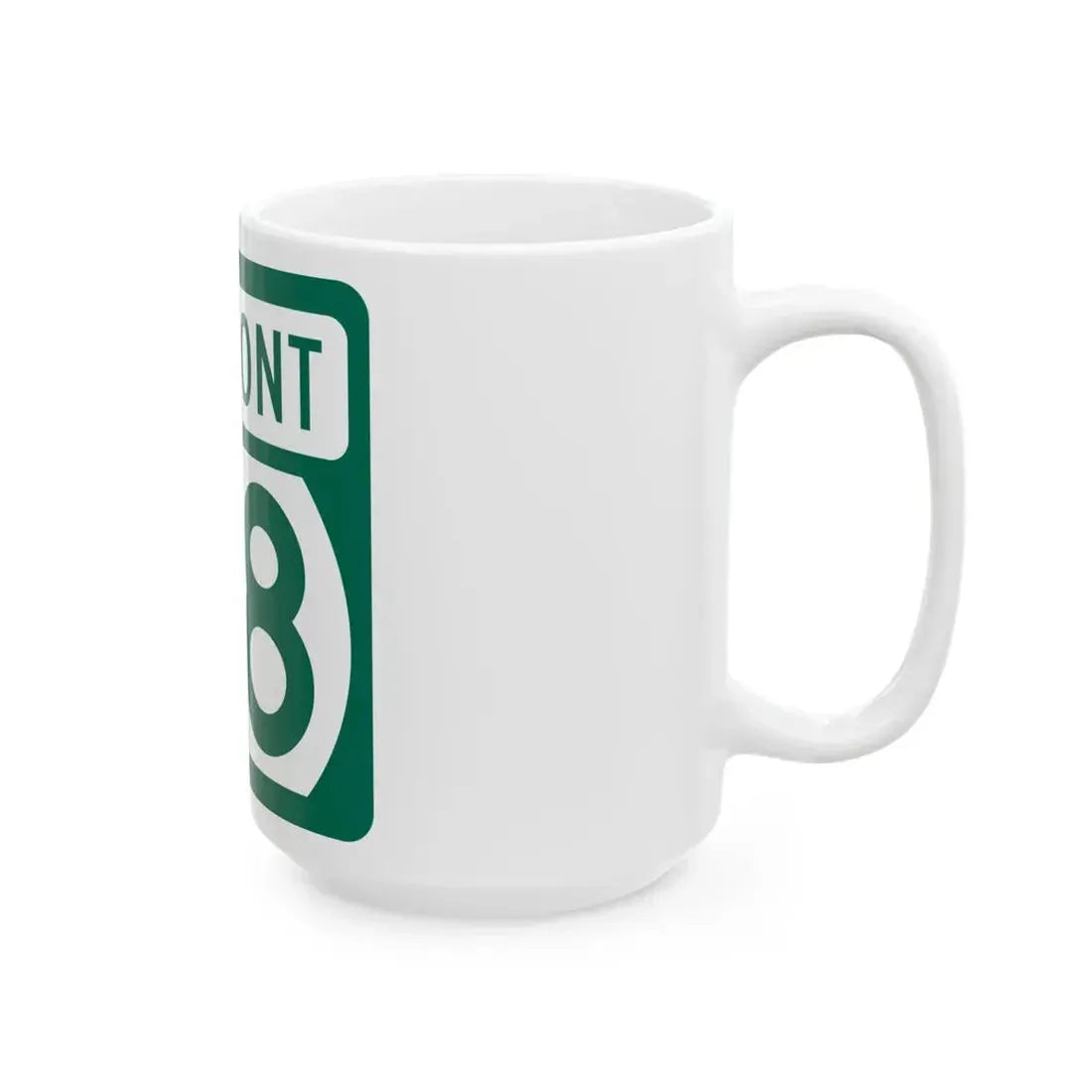 Vermont 58 (Vermont) (Road Sign) White Coffee Mug - Go Mug Yourself