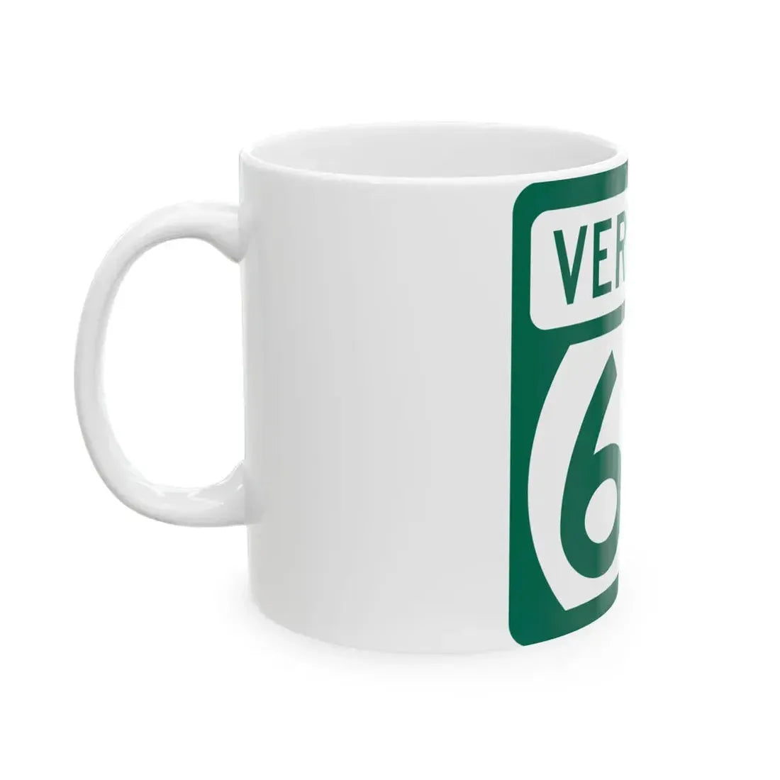Vermont 64 (Vermont) (Road Sign) White Coffee Mug - Go Mug Yourself