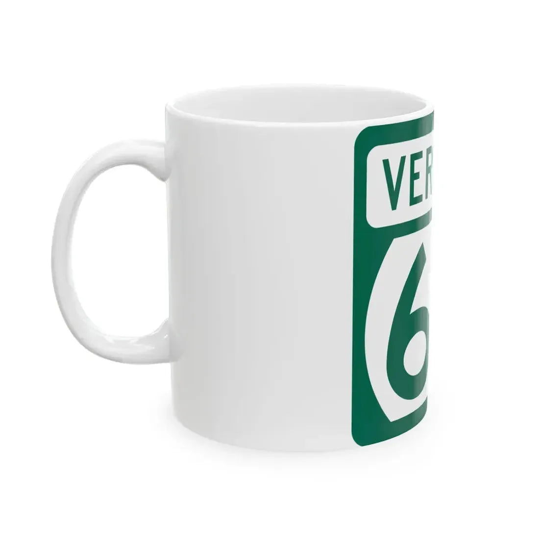 Vermont 66 (Vermont) (Road Sign) White Coffee Mug - Go Mug Yourself