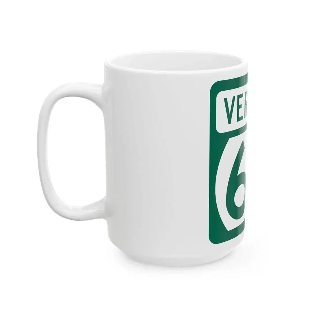 Vermont 66 (Vermont) (Road Sign) White Coffee Mug - Go Mug Yourself