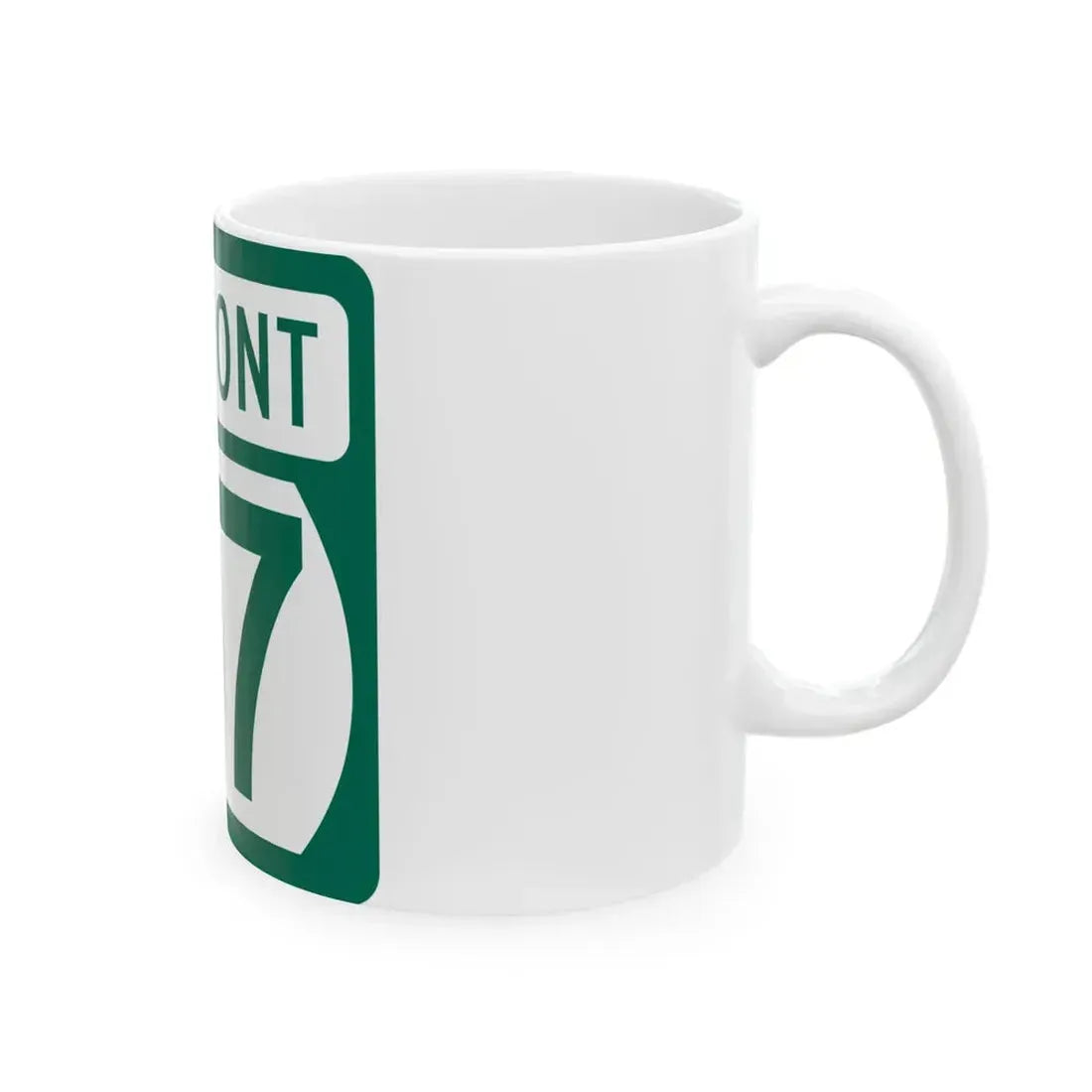 Vermont 67 (Vermont) (Road Sign) White Coffee Mug - Go Mug Yourself