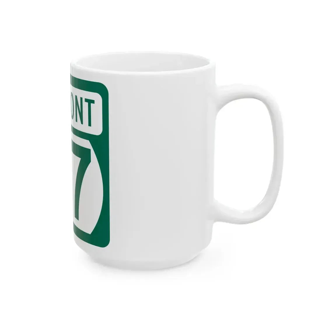 Vermont 67 (Vermont) (Road Sign) White Coffee Mug - Go Mug Yourself