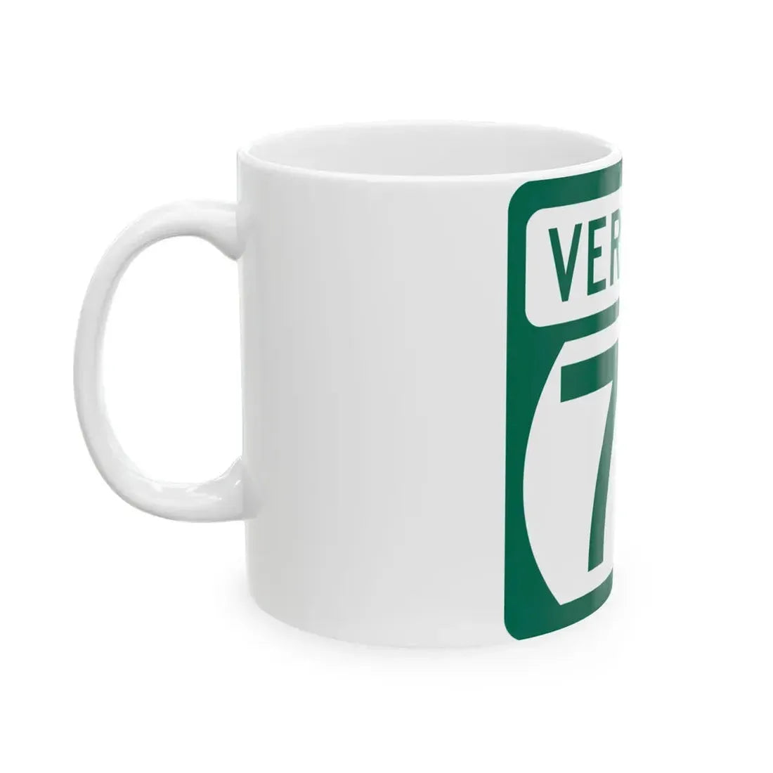 Vermont 73 (Vermont) (Road Sign) White Coffee Mug - Go Mug Yourself