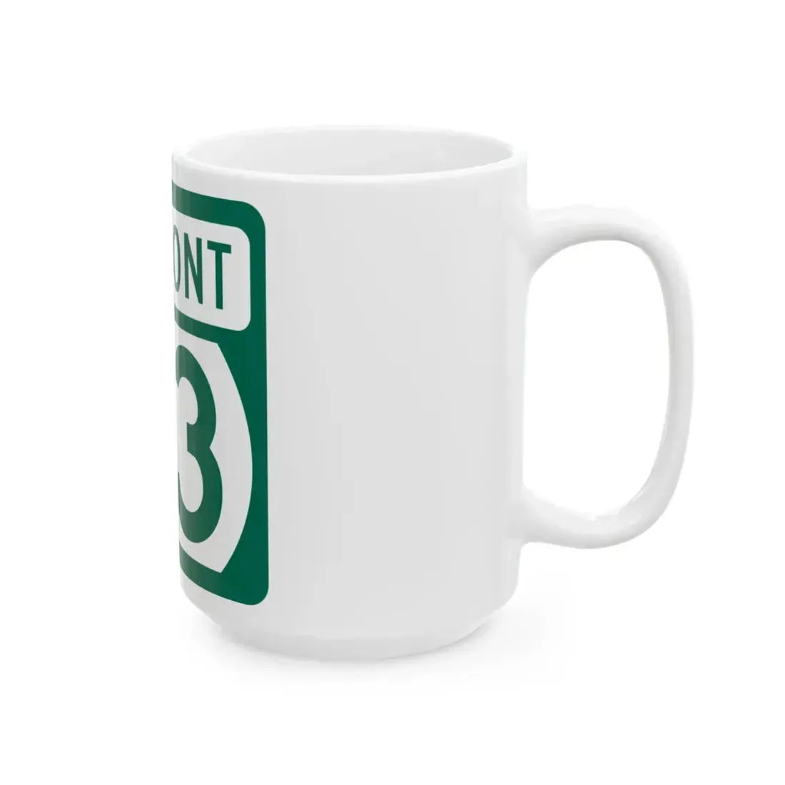 Vermont 73 (Vermont) (Road Sign) White Coffee Mug - Go Mug Yourself