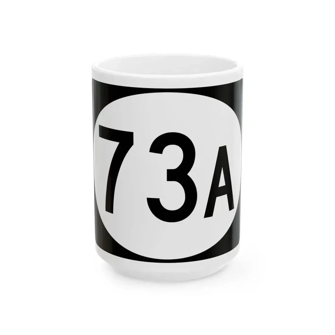 Vermont 73A (Vermont) (Road Sign) White Coffee Mug 15oz - Go Mug Yourself