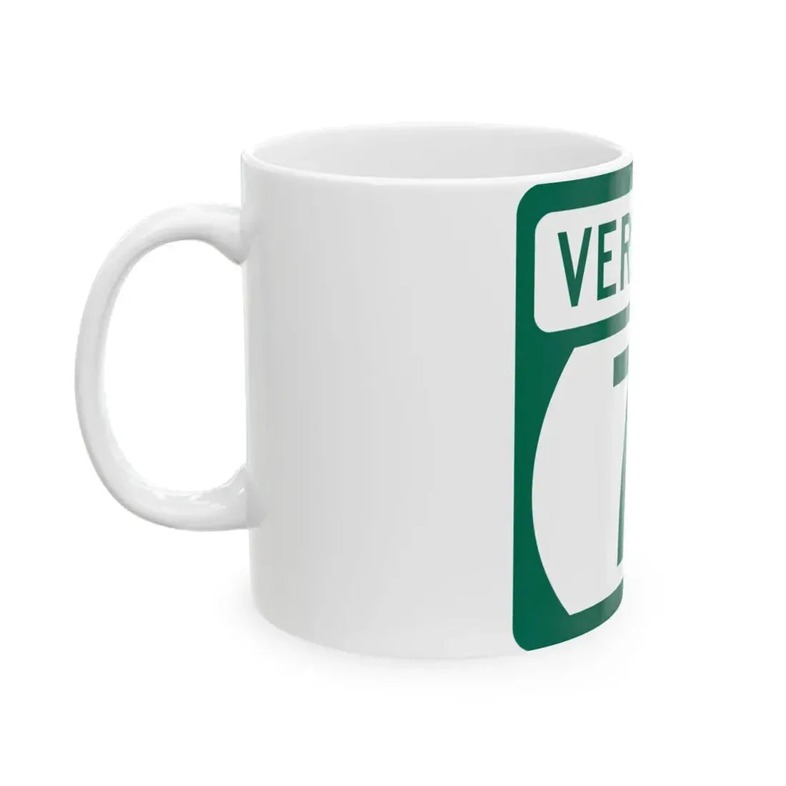 Vermont 7A (Vermont) (Road Sign) White Coffee Mug - Go Mug Yourself