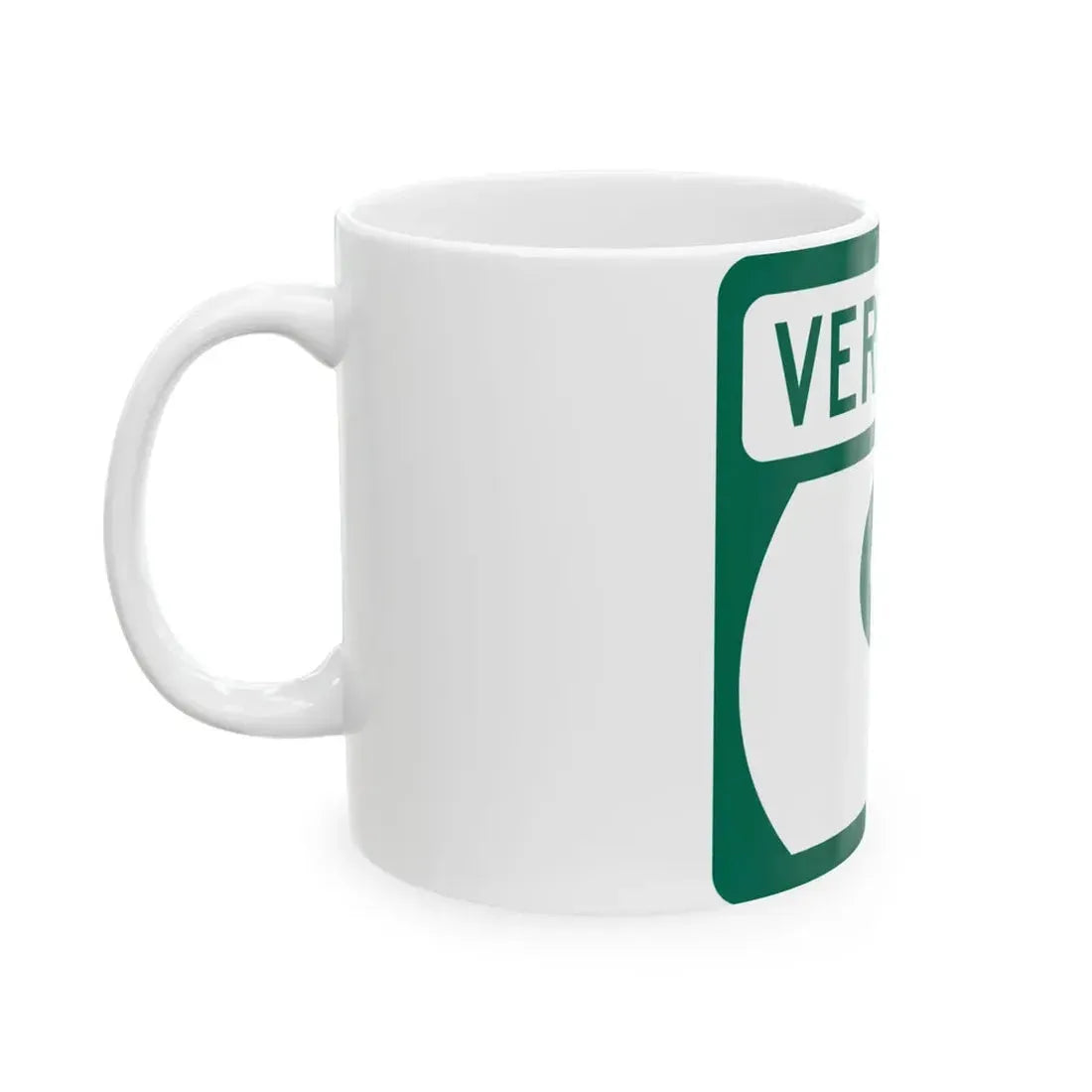 Vermont 9 (Vermont) (Road Sign) White Coffee Mug - Go Mug Yourself